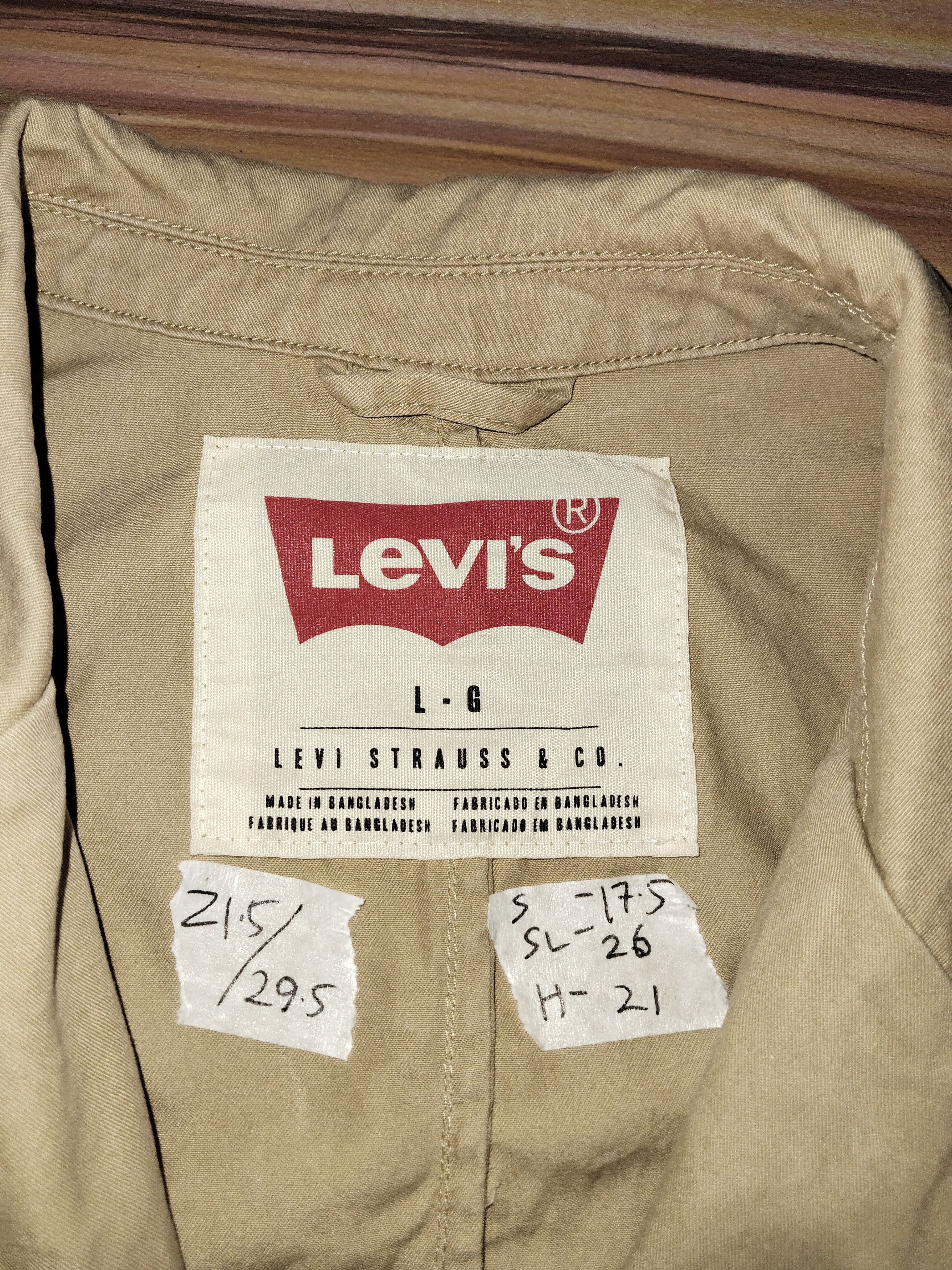 Levi's Levis Strauss Beige Jacket Size US L / EU 52-54 / 3 - 3 Thumbnail