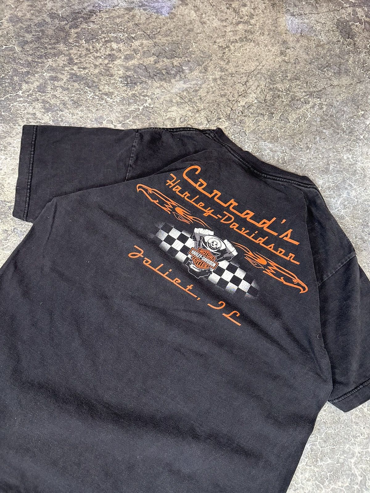 Harley Davidson × Vintage Vintage Thrashed Harley Davidson Tee Size US L / EU 52-54 / 3 - 5 Thumbnail
