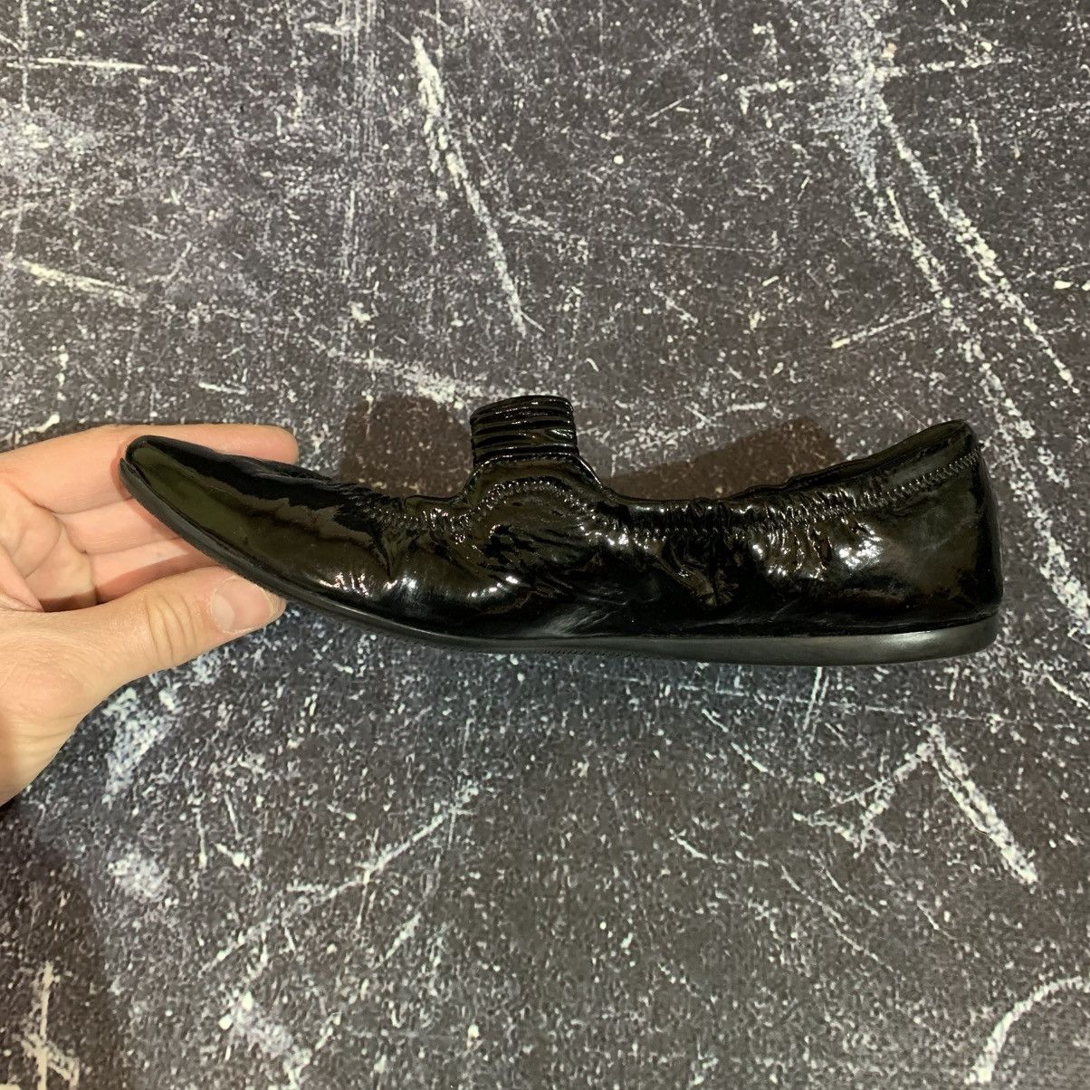 Prada Prada Sport Patent Leather Scrunch Mary Jane Ballet 36 Size Size US 6 / IT 36 - 12 Thumbnail