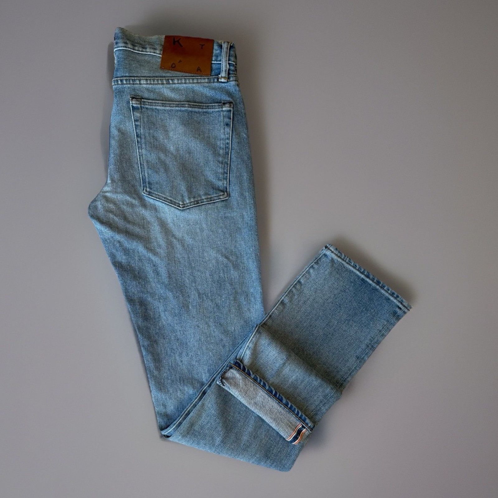 KATO Hiroshi Kato Selvedge Jeans 31 Blue Pen Slim Streeatwear Size US 31 - 1 Thumbnail