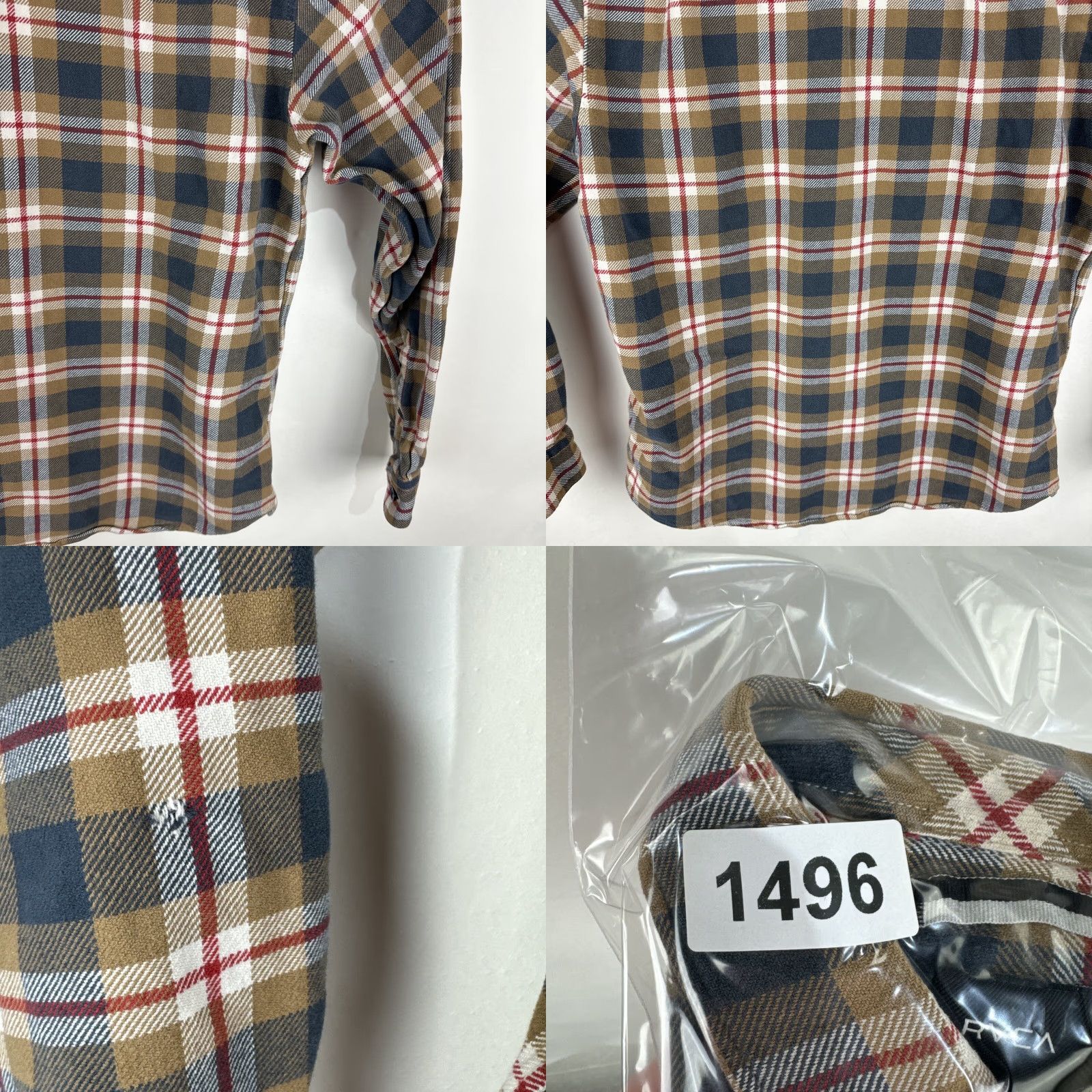 RVCA RVCA Shirt Medium Regular Multicolor Plaid Button-Up Outdoor Mens Size US M / EU 48-50 / 2 - 11 Thumbnail