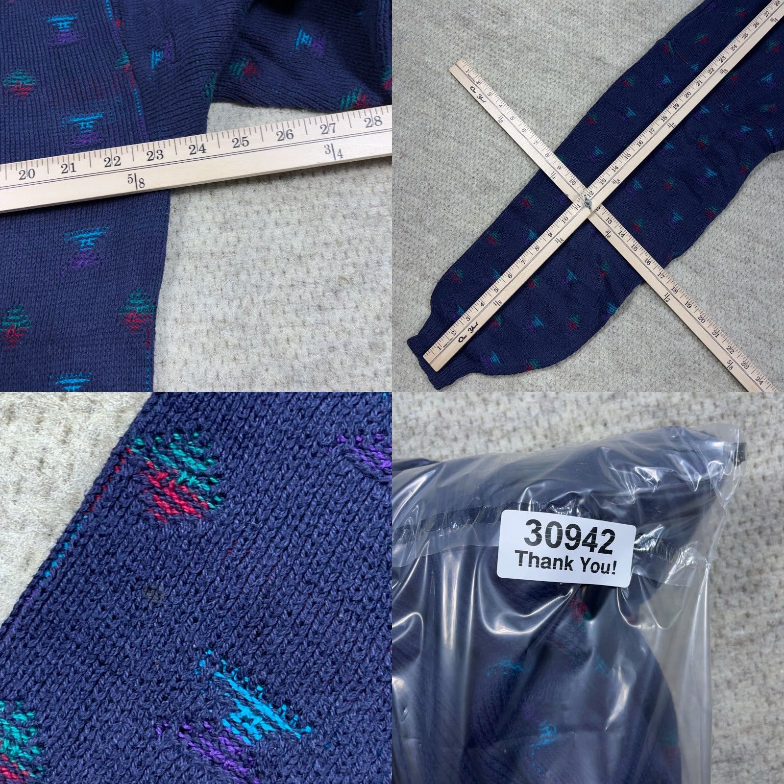 Vintage VINTAGE Isle Of Cotton Cardigan Sweater Men Large Blue Geometric Grandpa USA Cardigan Knit: 90s Modern Preppy American 80s Size US L / EU 52-54 / 3 - 8 Thumbnail
