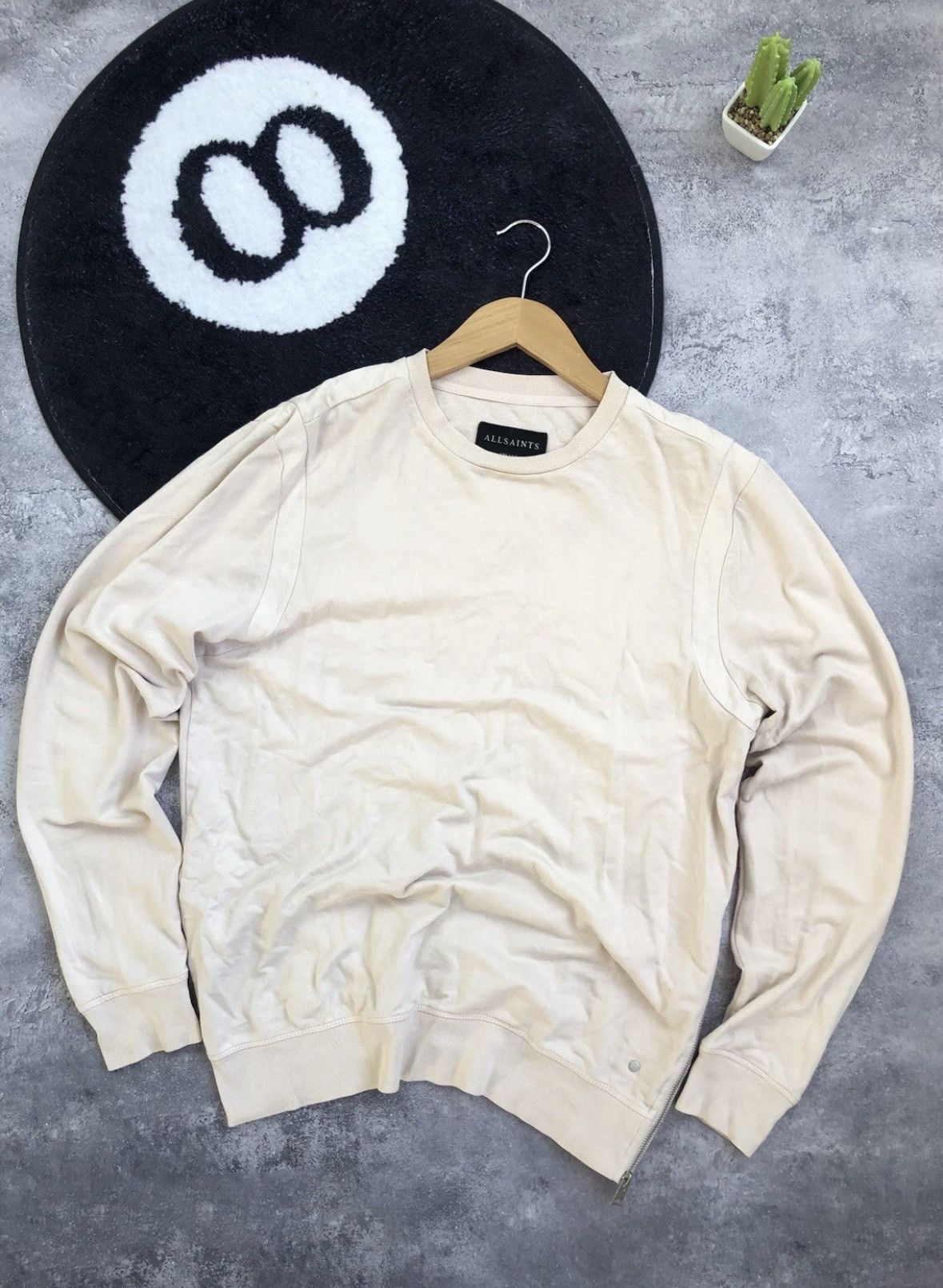 Allsaints ALLSAINTS Vintage Avantgarde Zip Sweatshirt Streetwear Hype Size US S / EU 44-46 / 1 - 1 Thumbnail