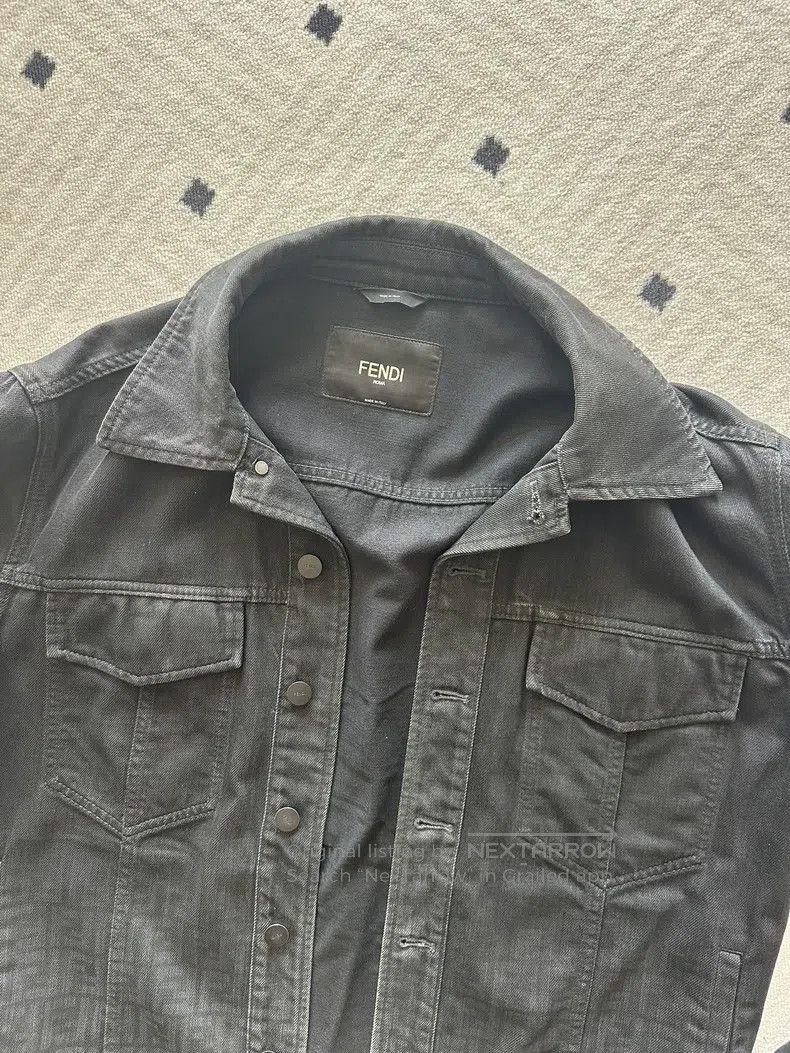 Fendi Fendi Monogrammed denim jacket Size US M / EU 48-50 / 2 - 3 Thumbnail