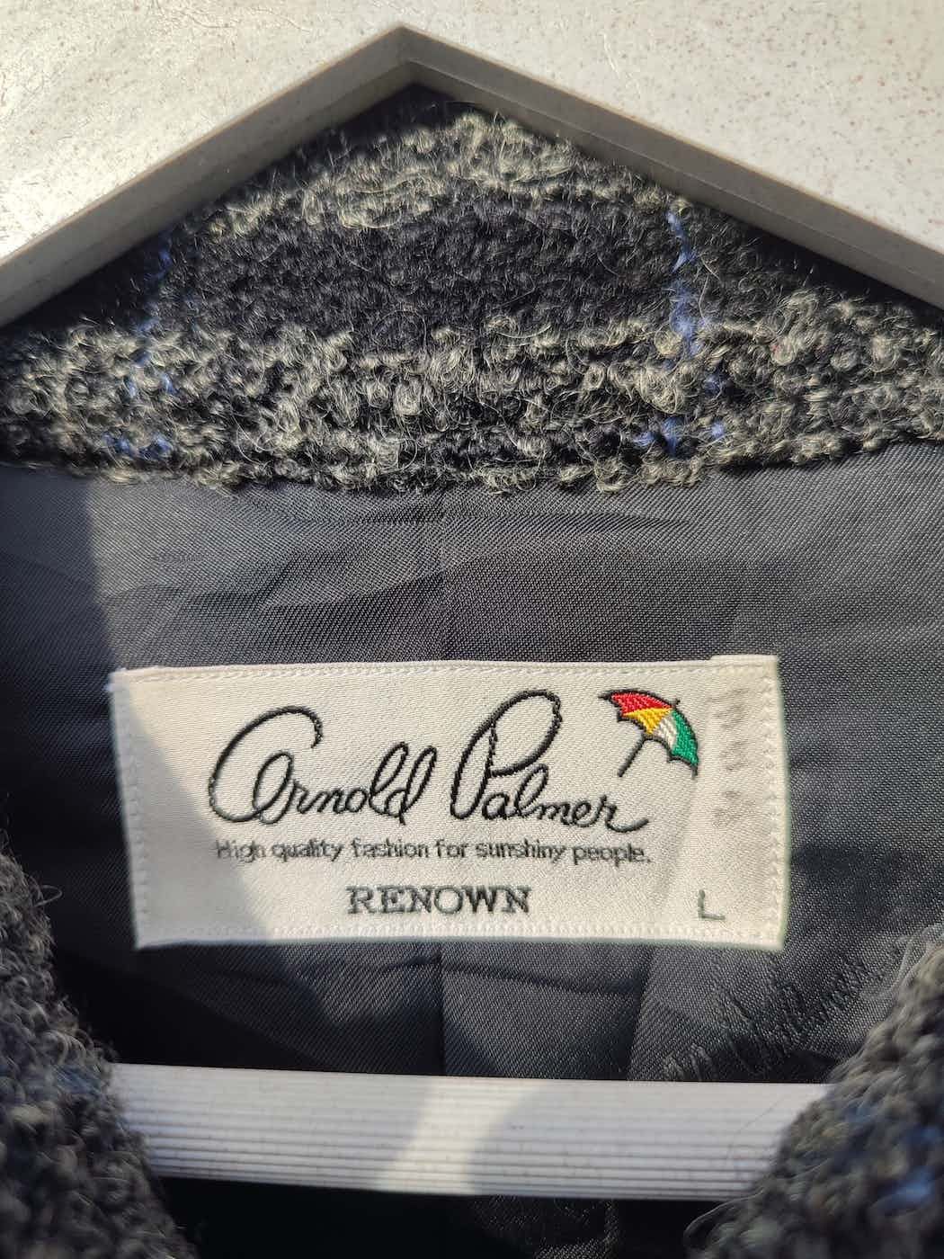 Japanese Brand Vintage Arnold Palmer Wool ZipUp Fleece Jacket Made in Japan Size US L / EU 52-54 / 3 - 3 Thumbnail