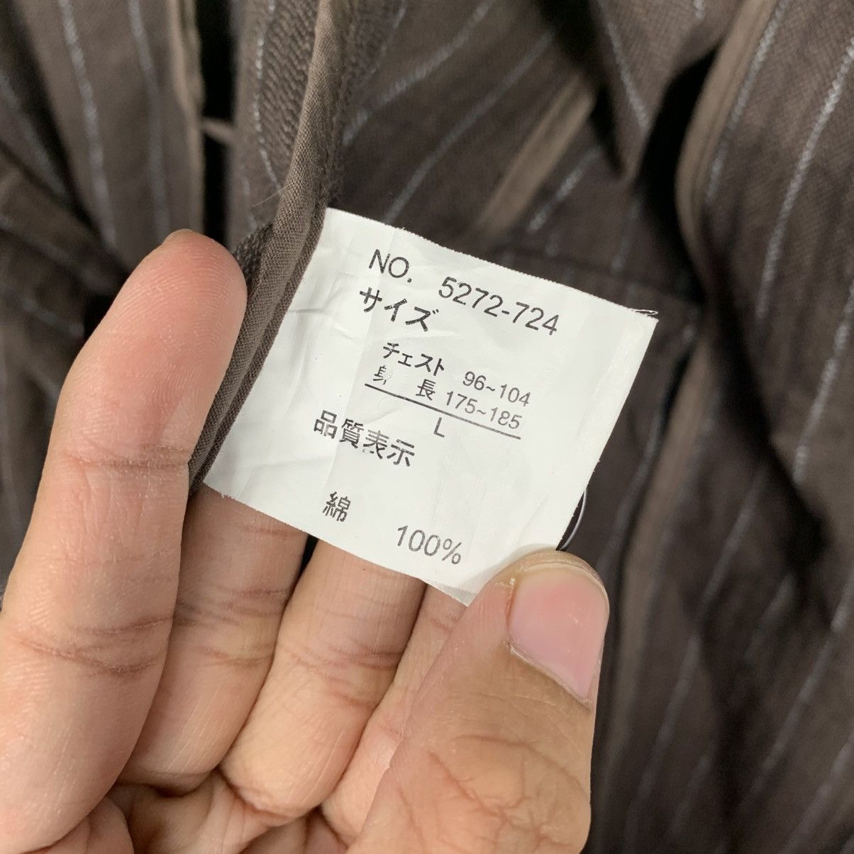 Japanese Brand Japanese Brand Modern Stripe Casual Jacket Size US M / EU 48-50 / 2 - 16 Thumbnail