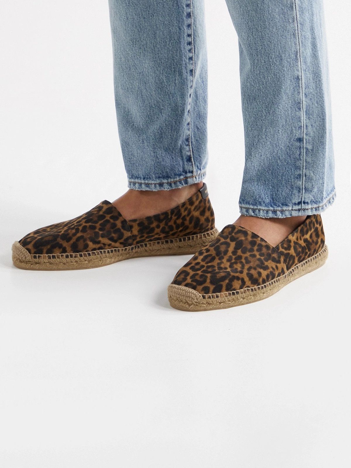 Saint Laurent Paris o1bcso1str0724 Espadrilles Sneaker in Leopard Size US 7 / EU 40 - 5 Thumbnail