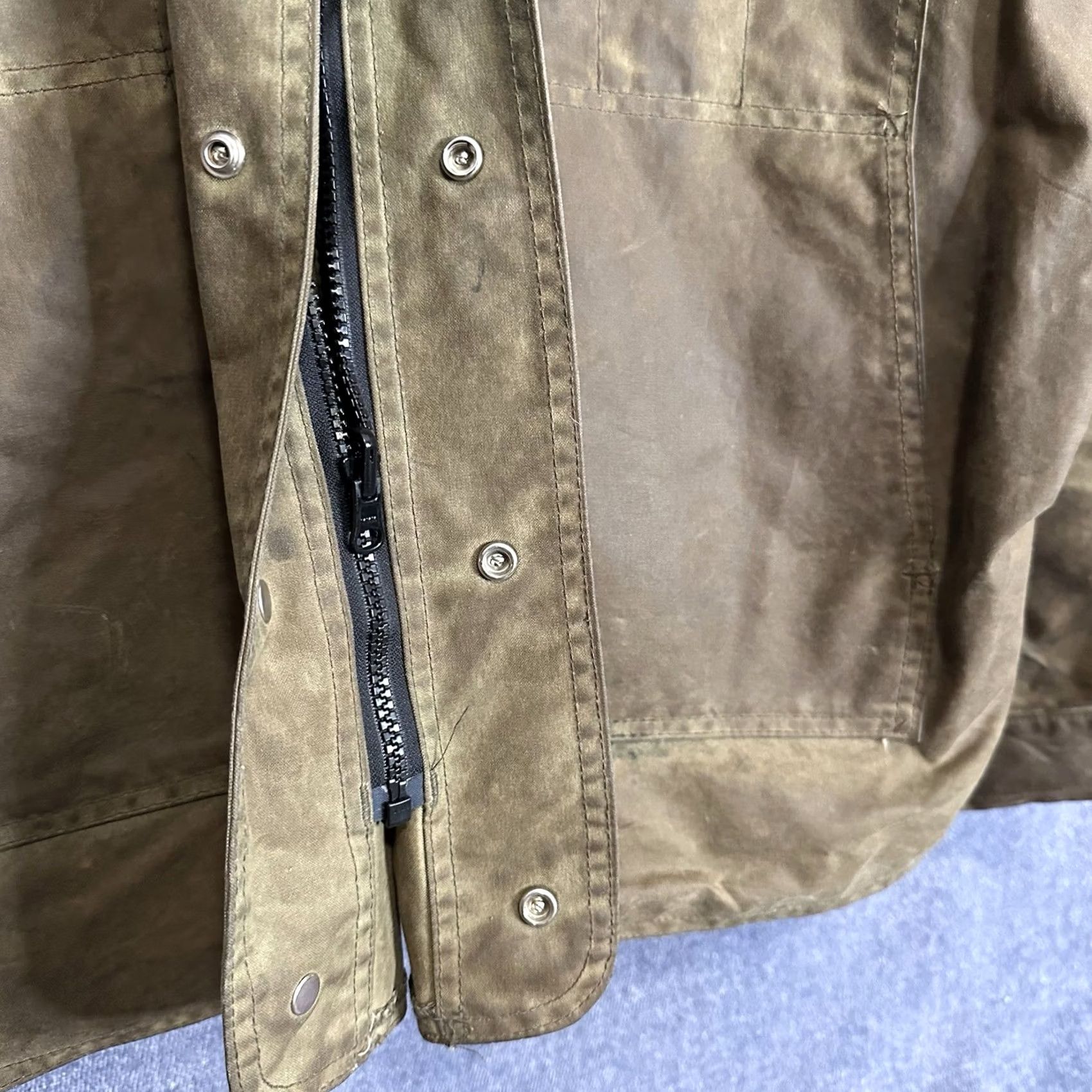 Filson VINTAGE Filson Jacket Weather Tin Cloth Waxed Field Size XL Green Mens Overcoat 90s Western Workwear Hunting USA Winter Fall Spring Size US XL / EU 56 / 4 - 4 Thumbnail