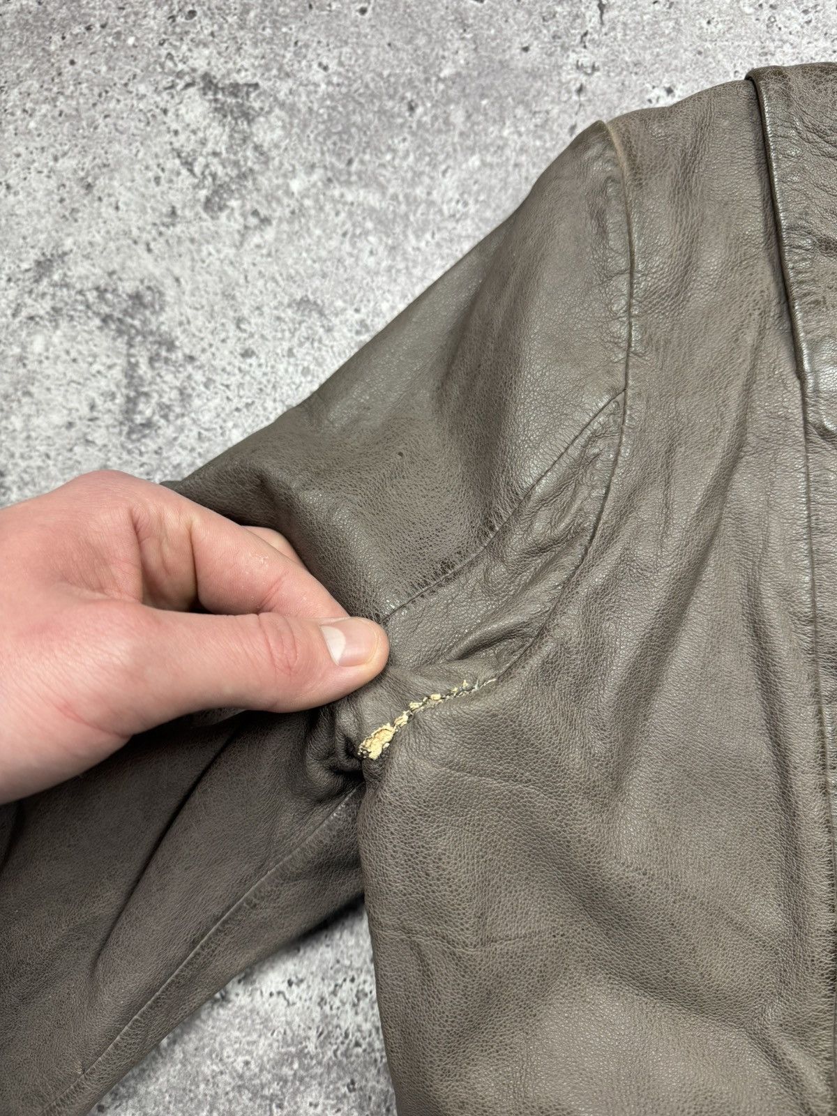 Japanese Brand Vintage Brown Leather Jacket Acne Carol Christian Poell styl Size US S / EU 44-46 / 1 - 6 Thumbnail