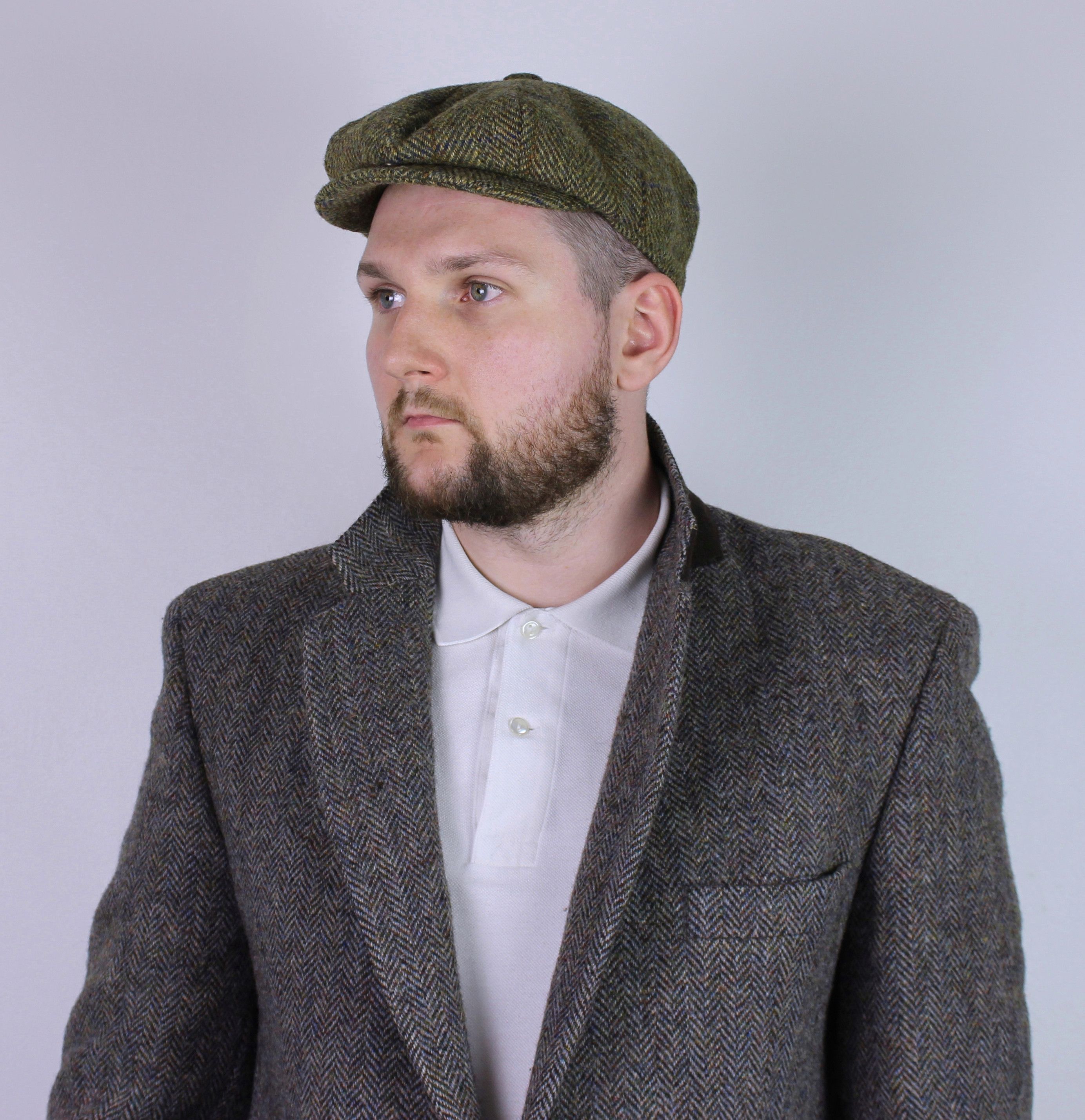 Harris Tweed Harris Tweed wool Flat Cap Hat Newsboy England Size ONE SIZE - 2 Thumbnail