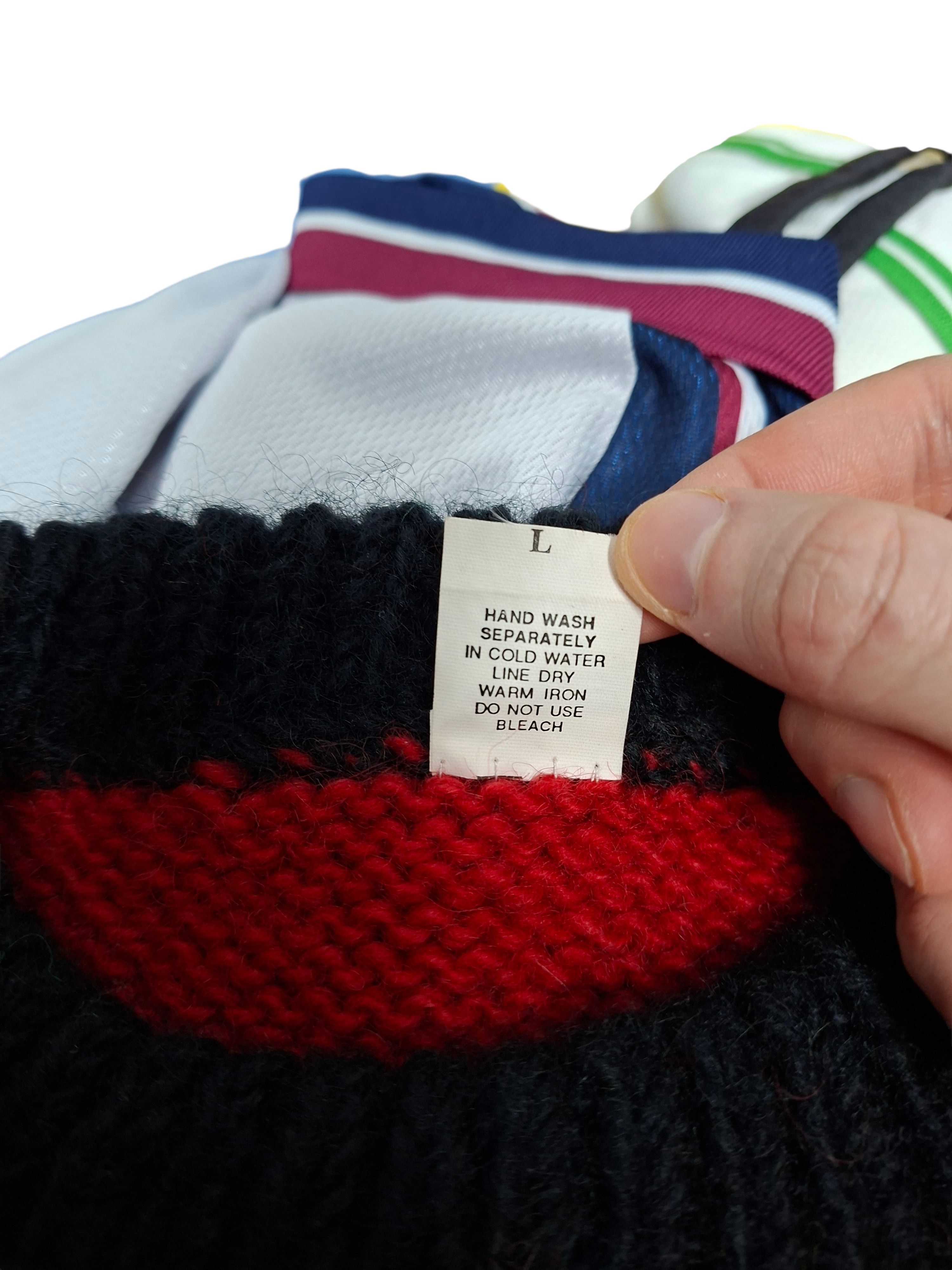 Bob Marley 90S RASTAFARI 420 JAMAICA WARM KNIT SWEATER 100% WOOL Size US L / EU 52-54 / 3 - 4 Thumbnail