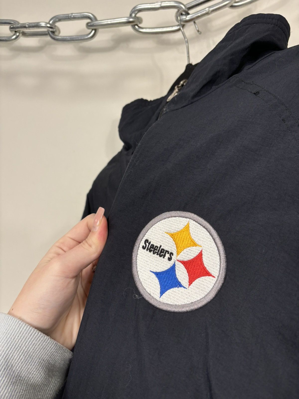 Champion Vintage 90s Champion Pittsburgh Steelers Big Logo NFL Jacket Size US L / EU 52-54 / 3 - 9 Thumbnail