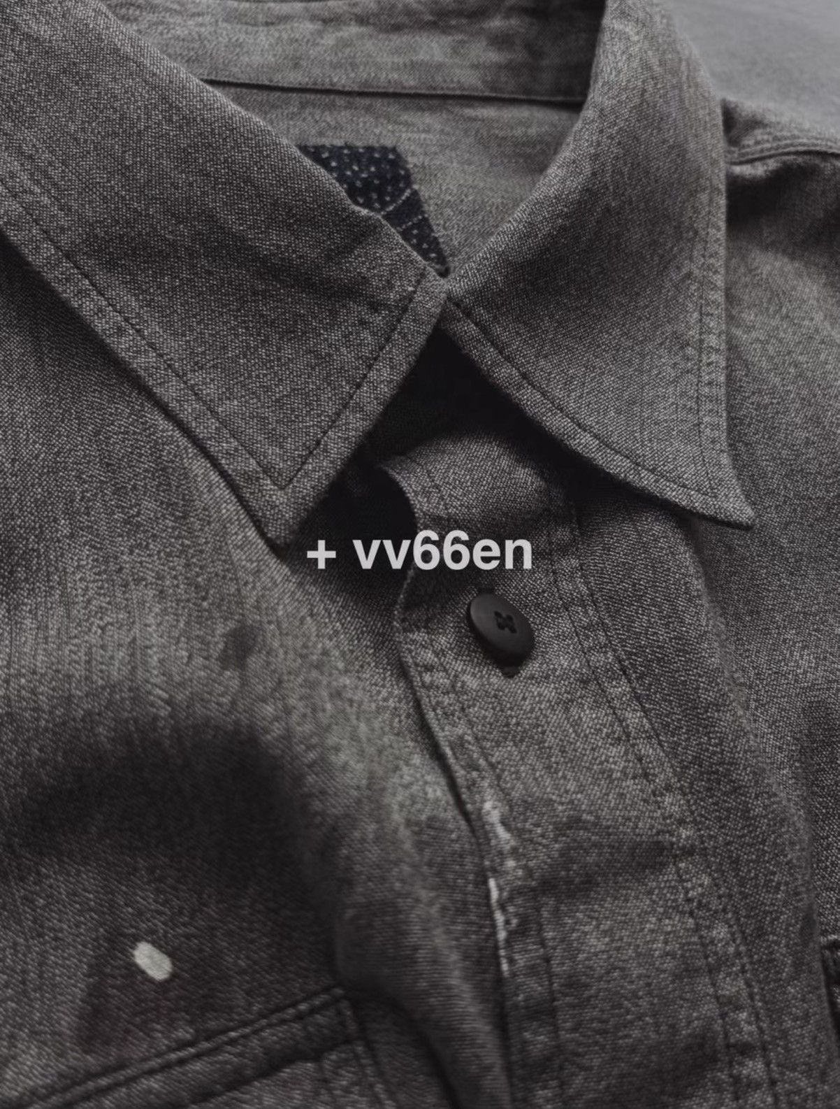 Visvim Super Rare VISVIM 26SS ICT LANGER CHAMBRAY L/S DMGD BLACK 3 Size US L / EU 52-54 / 3 - 6 Thumbnail