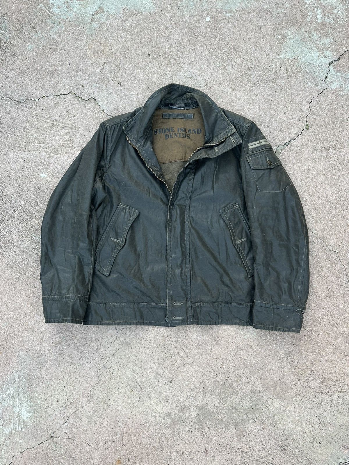 Men's Stone Island Leather Jackets | Grailed