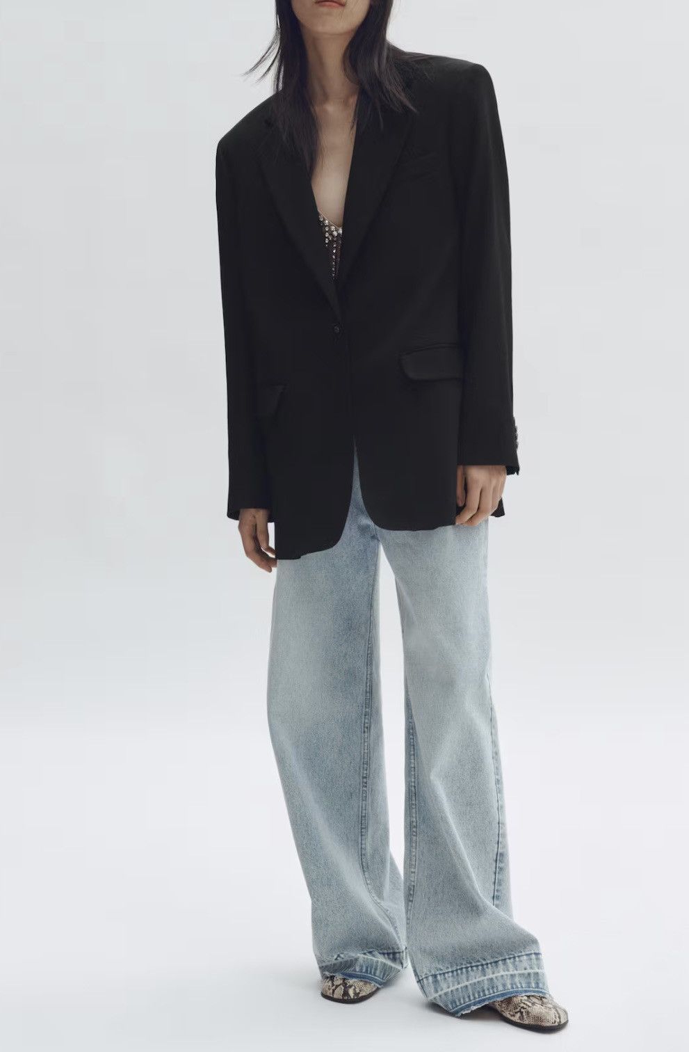Stella McCartney STELLA MCCARTNEY H&M SINGLE-BREASTED WOOL BLAZER size M Size M / US 6-8 / IT 42-44 - 2 Thumbnail