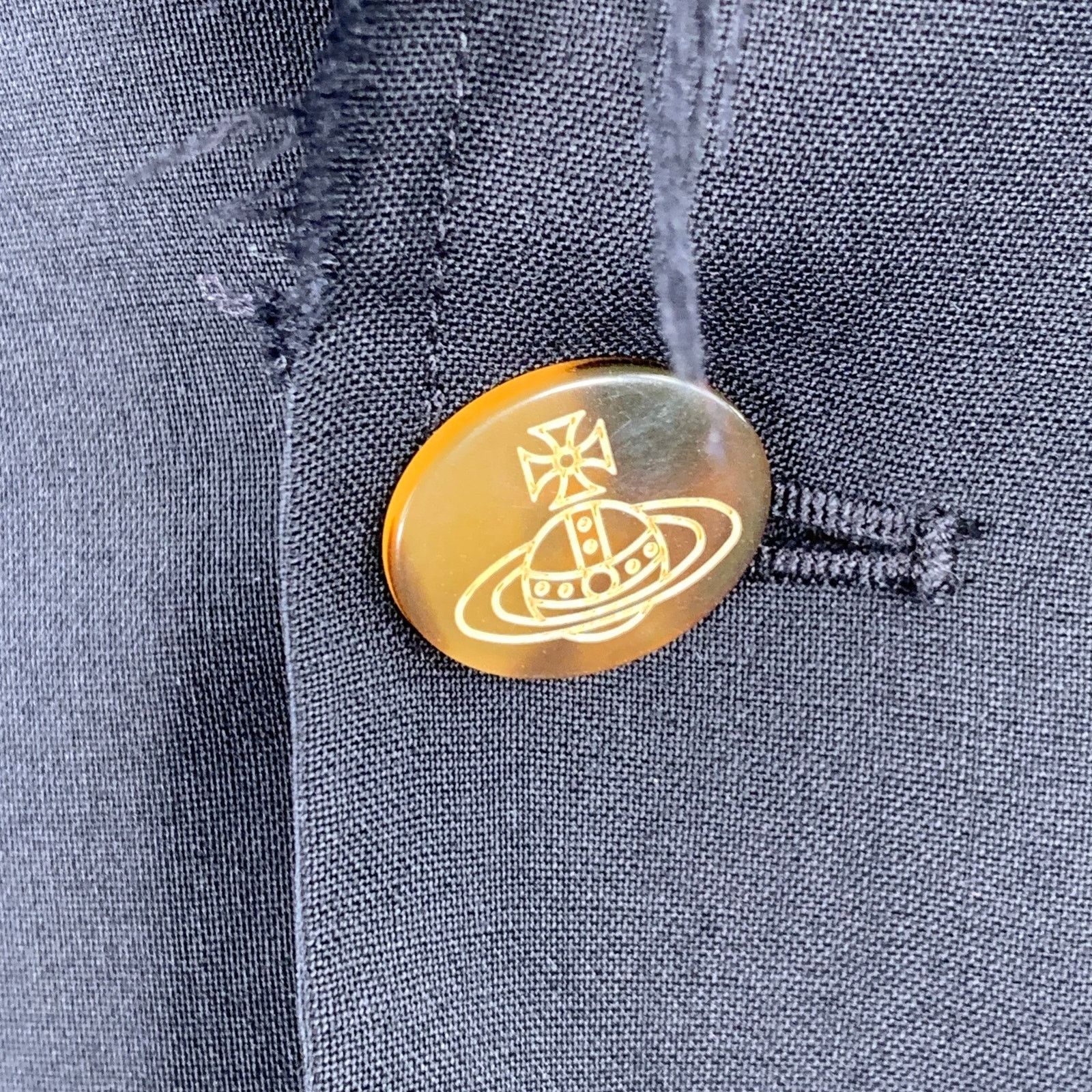 Vivienne Westwood VIVIENNE WESTWOOD Black Wool Single Breasted Sport Coat Size 36R - 2 Thumbnail