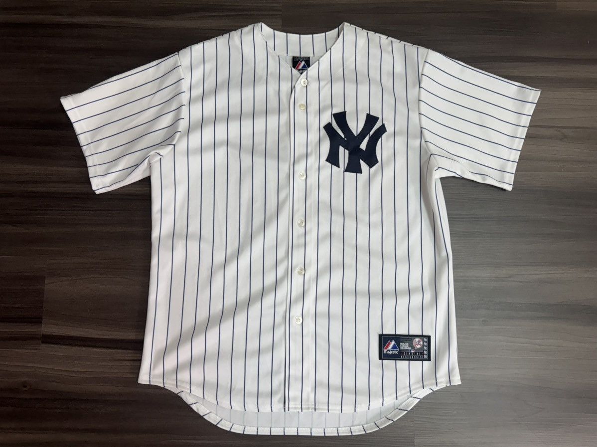 Majestic New York Yankees DOSSAL #10 Pinstripe Stitched Jersey Size US L / EU 52-54 / 3 - 1 Thumbnail