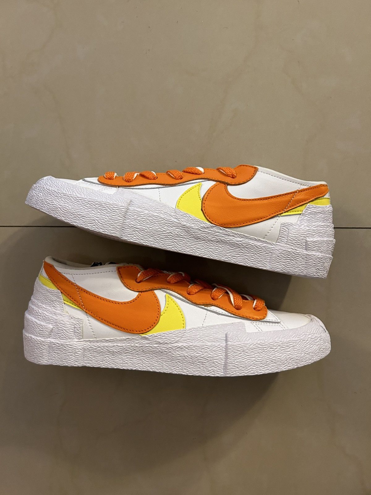 Nike x Sacai blazer low magma orange