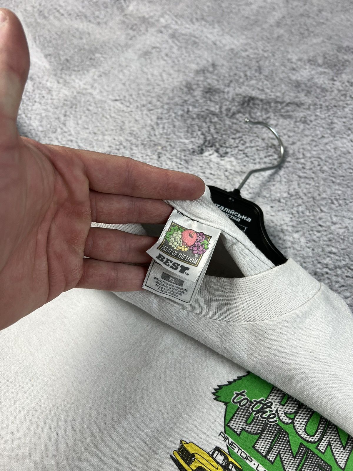 Band Tees × Vintage Vintage FOTL White Run to the Pines Pinetop Lakeside Arizona Size US XL / EU 56 / 4 - 7 Thumbnail