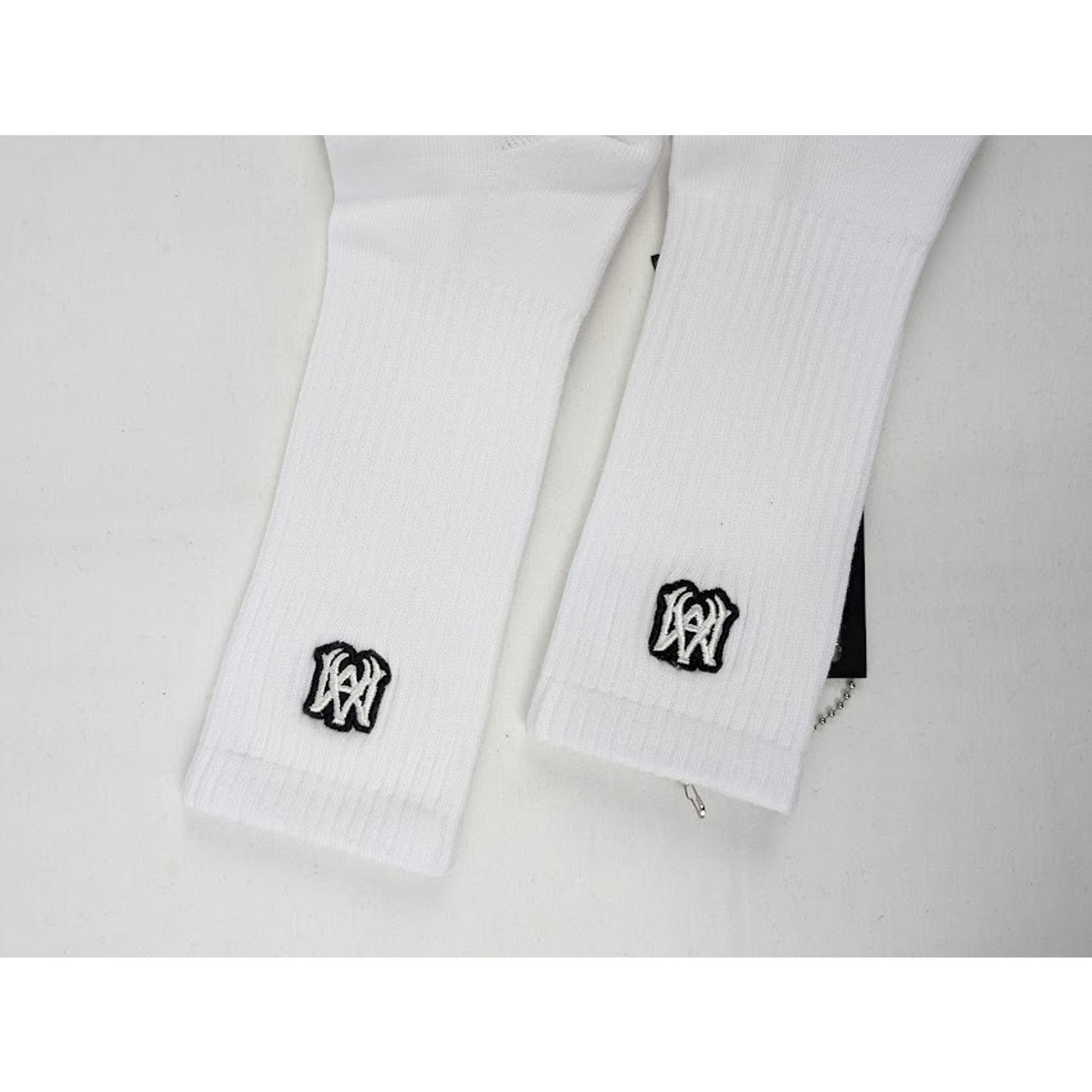 Amiri o1rshd1 Q:3 / Size: 45/46 / MA Embroidery Socks White/Black Size ONE SIZE - 8 Thumbnail