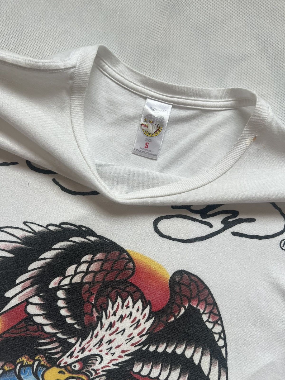 Christian Audigier Vintage Ed Hardy By Christian Audigier Eagle Skull Shirt Size S / US 4 / IT 40 - 6 Thumbnail