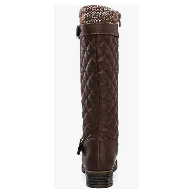 The Unbranded Brand Women's Quilted Knee-High Riding Boots SIZE 7.5 Size US 7.5 / IT 37.5 - 5 Thumbnail