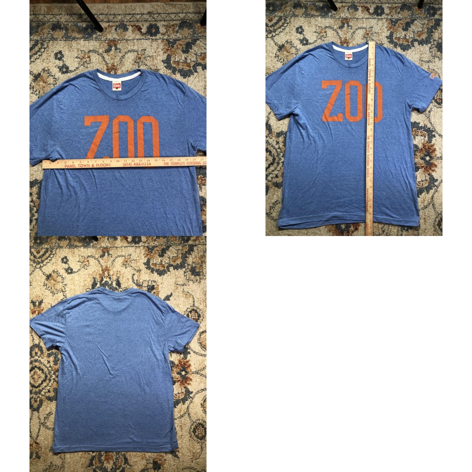 Vintage Homage Zoo Shirt Mens Large Blue Graphic Tee Crewneck Size US L / EU 52-54 / 3 - 8 Thumbnail