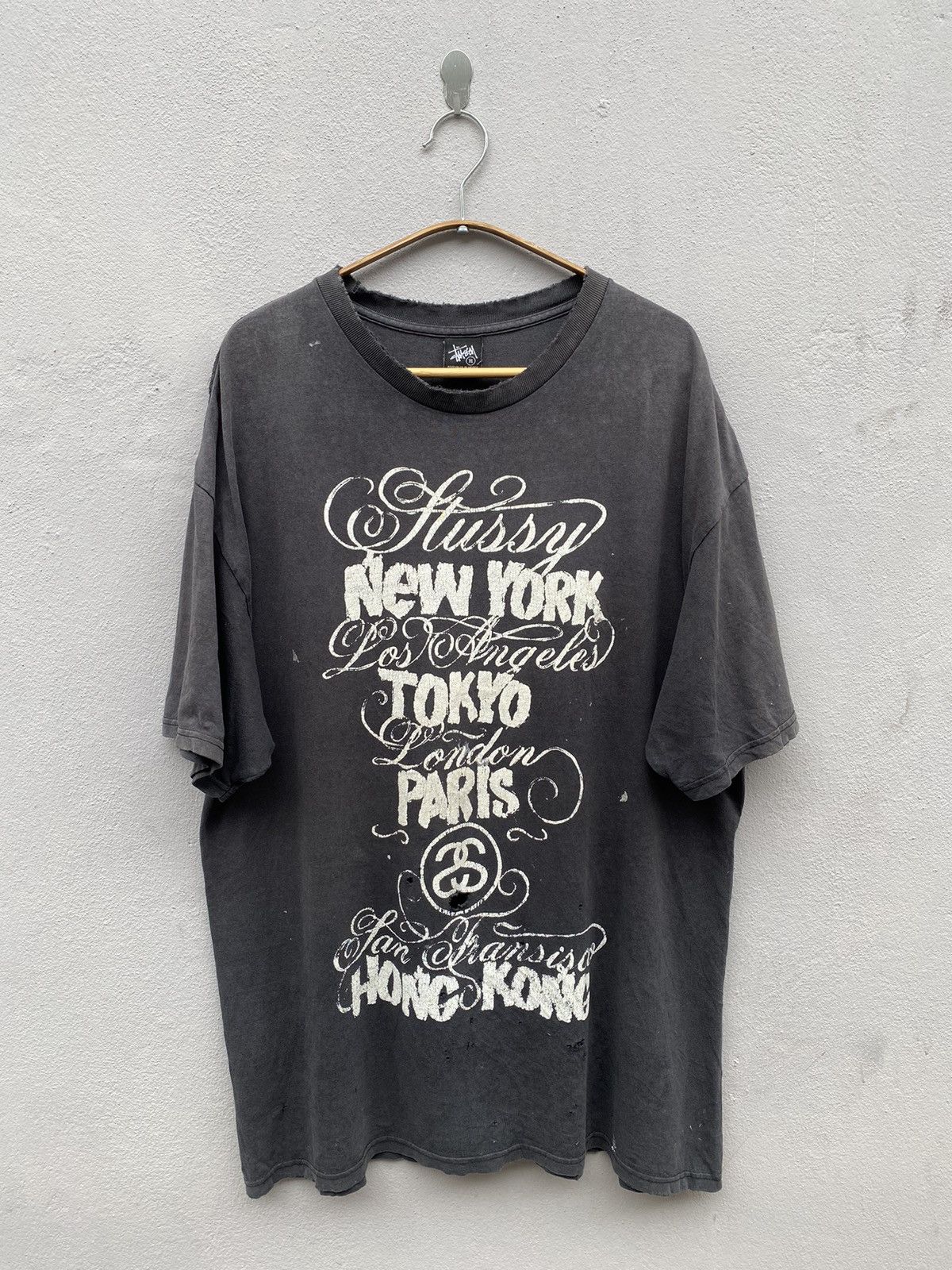Vintage 2006 Distressed STUSSY x ERIC ELMS ADORN World Tour