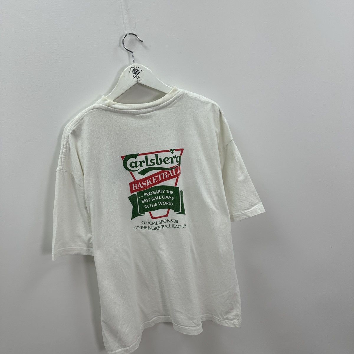 Vintage Vintage 90s Carslberg Basketball Promo Sponsor tee y2k hype Size US XL / EU 56 / 4 - 5 Thumbnail