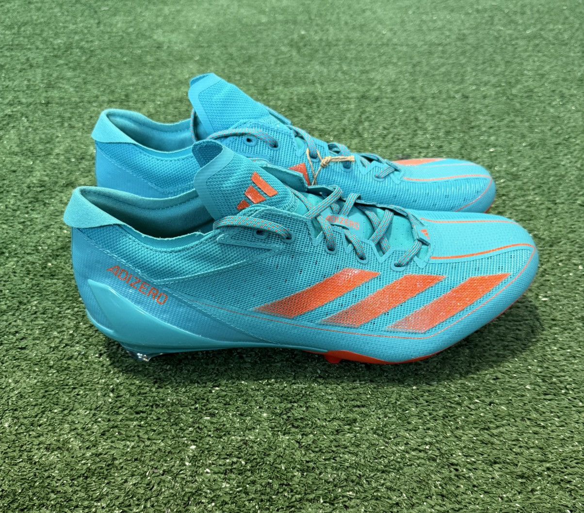 adidas gazelle silver green womens Miami Dolphins Team Color Sneakers, Mens Size: 7