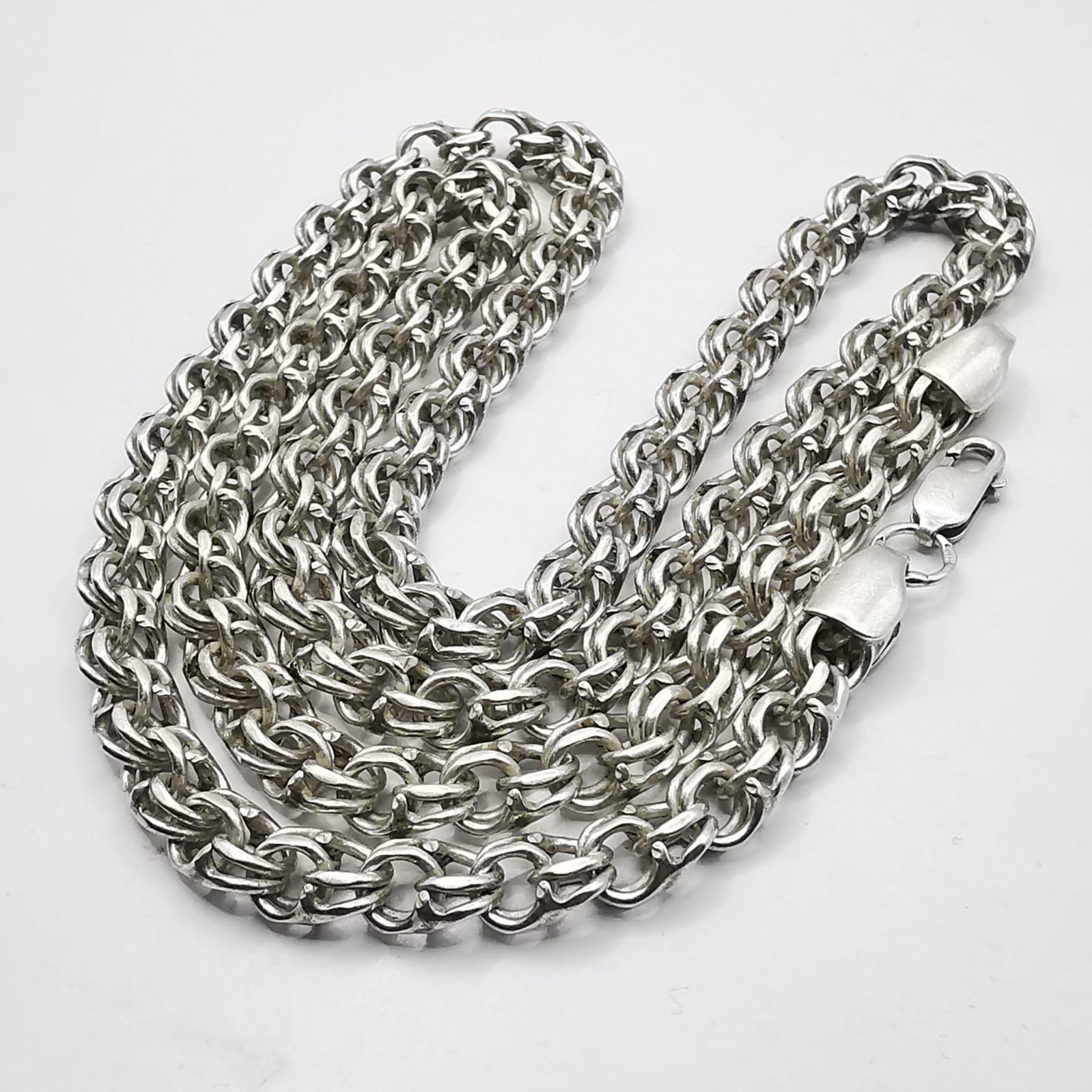 Sterling Silver Vintage Chain, 925 Sterling Silver, Signed 42.39g Size ONE SIZE - 1 Thumbnail