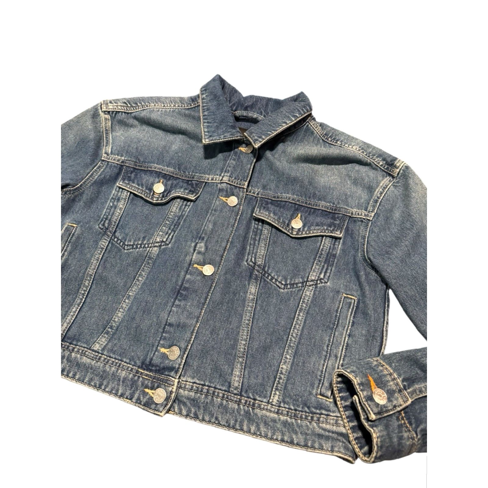 Hugo Boss VINTAGE BOSS Hugo Boss Denim Trucker Jacket Men’s Small Blue Size US S / EU 44-46 / 1 - 5 Thumbnail