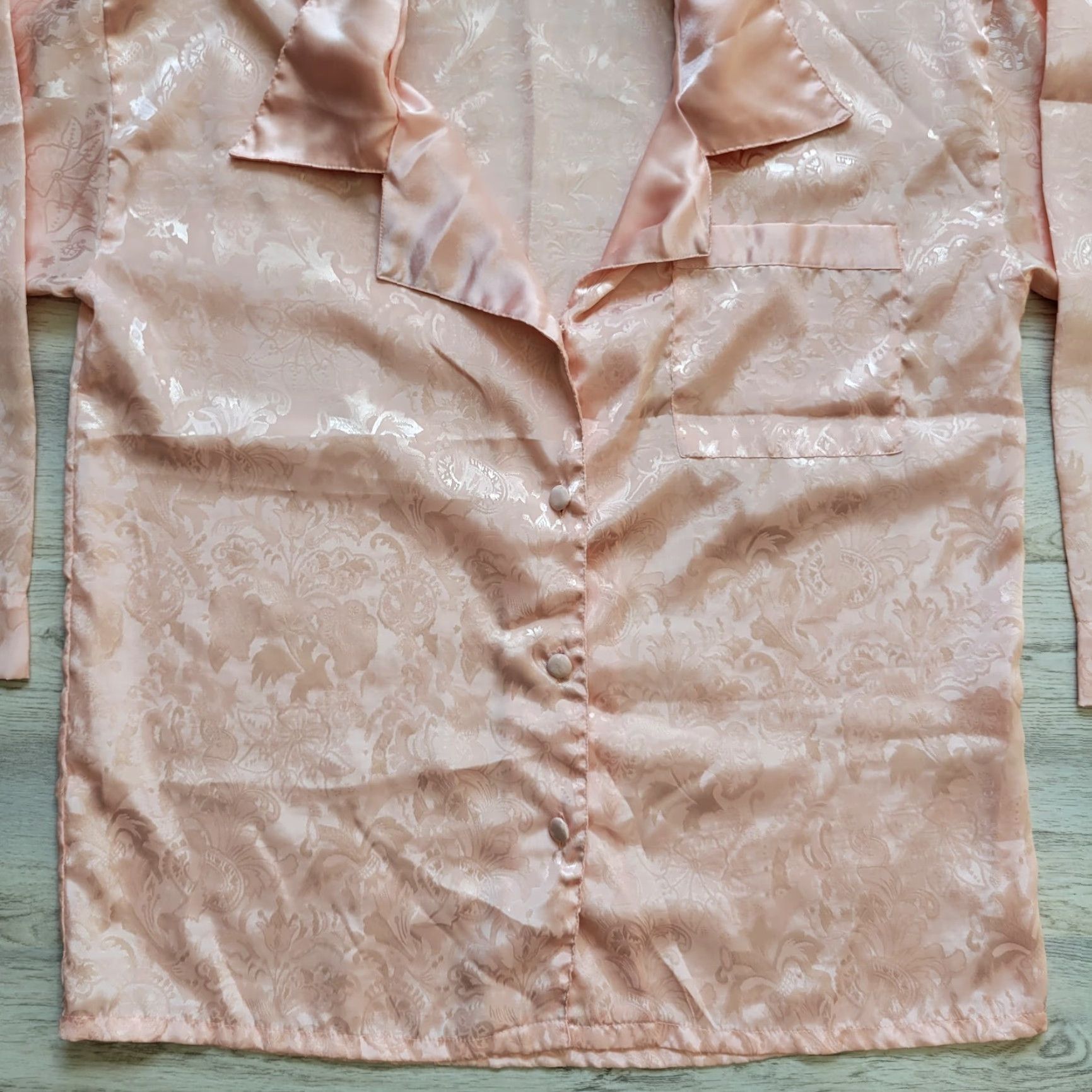 Victoria's Secret VINTAGE Victoria's Secret Gold Label Peach Night Sleep Shirt Floral Sz S Womens Shirt XS? Size S / US 4 / IT 40 - 5 Thumbnail
