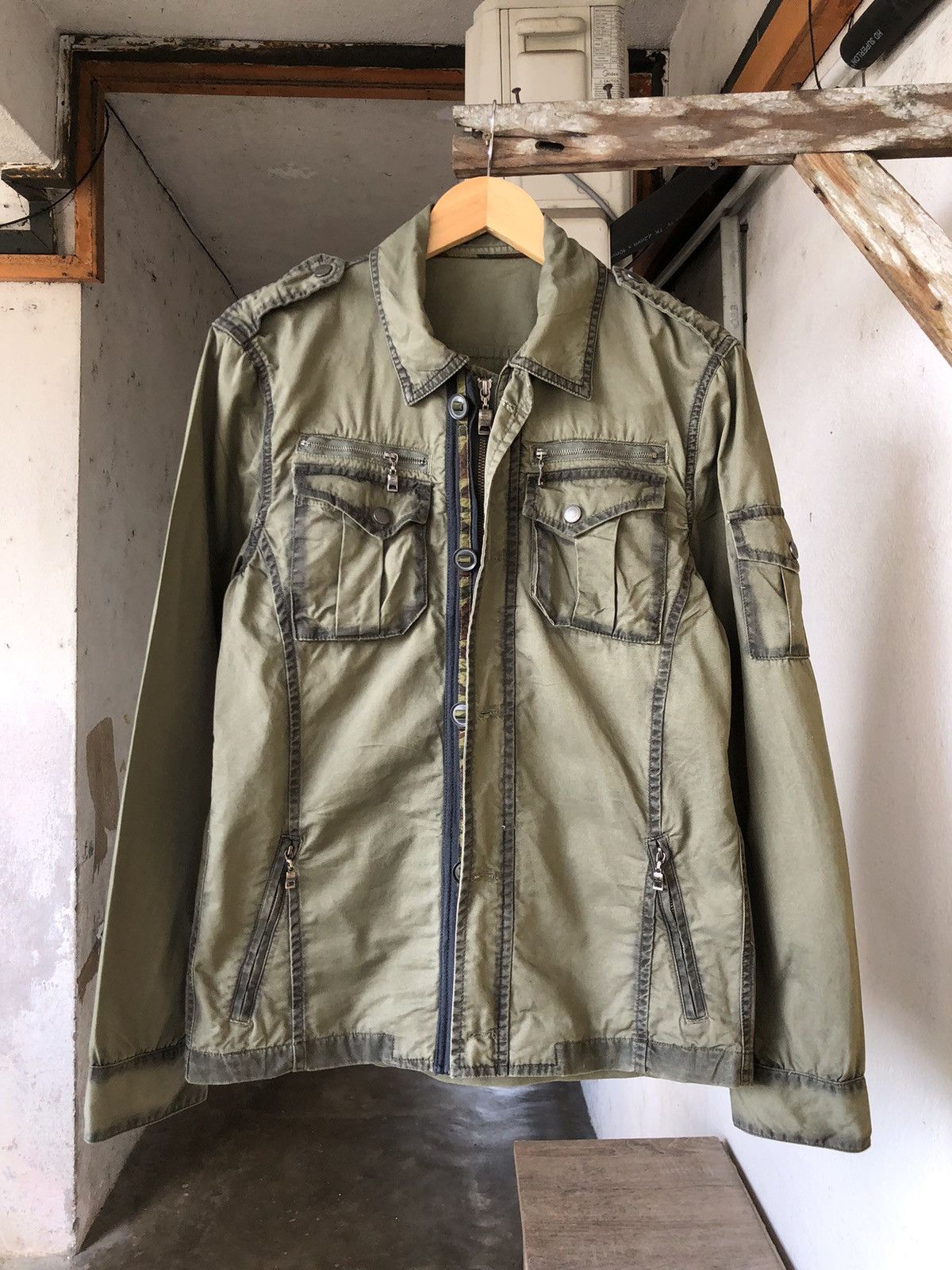 If Six Was Nine Nice🔥 Semantic Design Bondage Punk Jacket Size L / US 10 / IT 46 - 1 Thumbnail