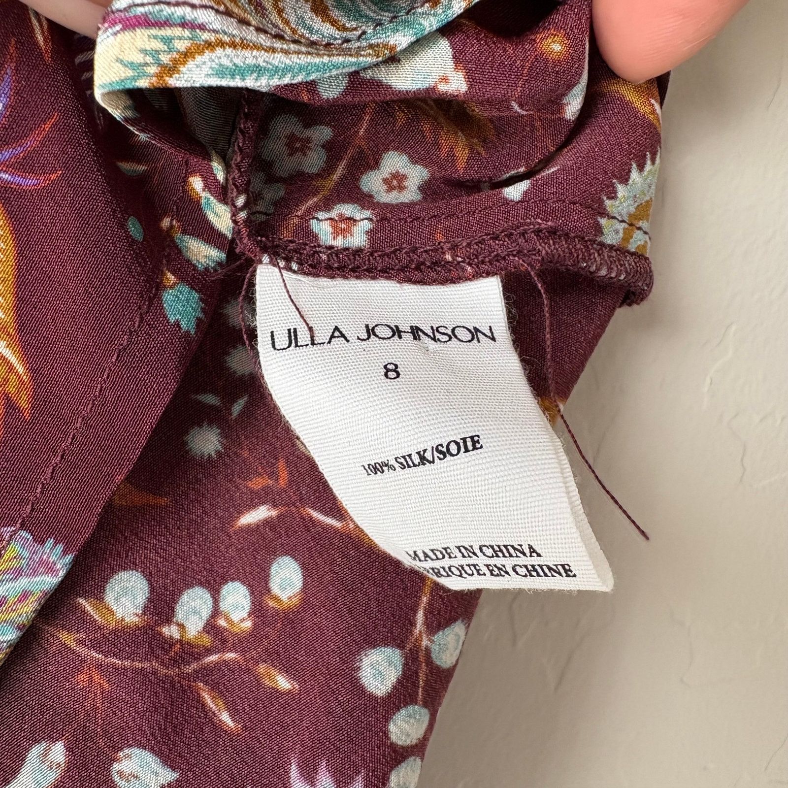 Ulla Johnson Ulla Johnson Dara Floral Ruffle Neck Long Sleeve Top Size 8 Size M / US 6-8 / IT 42-44 - 8 Thumbnail