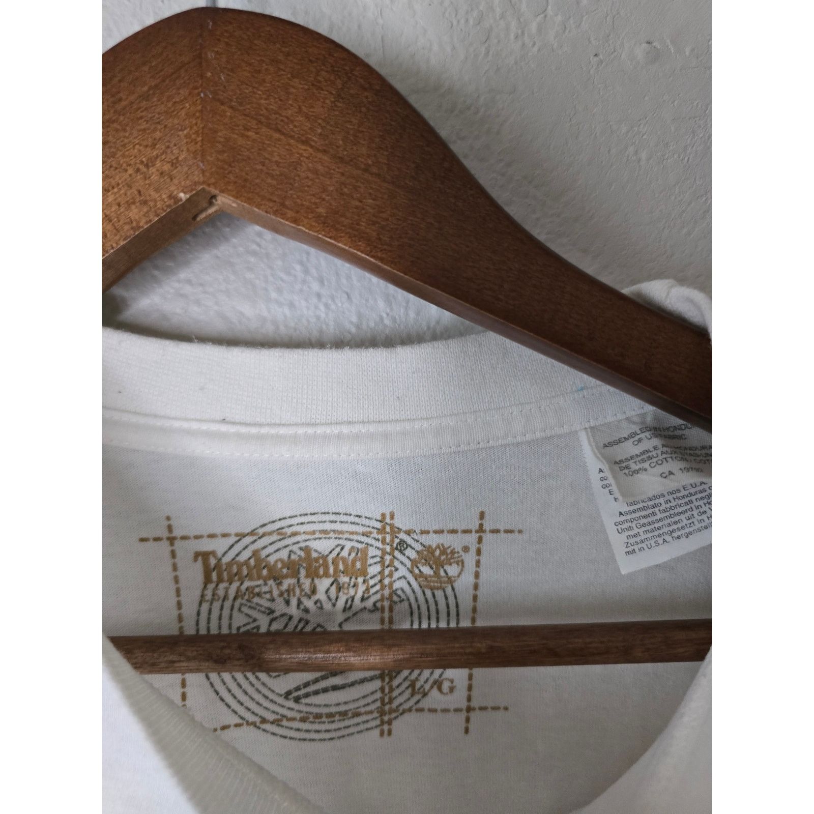 Other Vintage Timberland White Large Y2K Streetwear Tee 00s Size US L / EU 52-54 / 3 - 6 Thumbnail