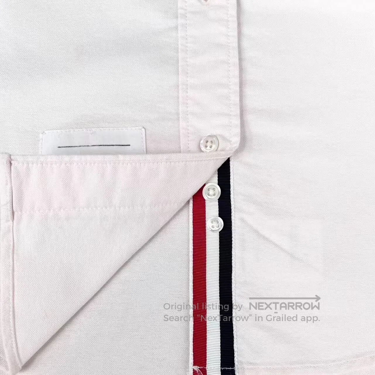 Thom Browne thom browne pink oxford shirt with stripes. Size S / US 4 / IT 40 - 5 Thumbnail
