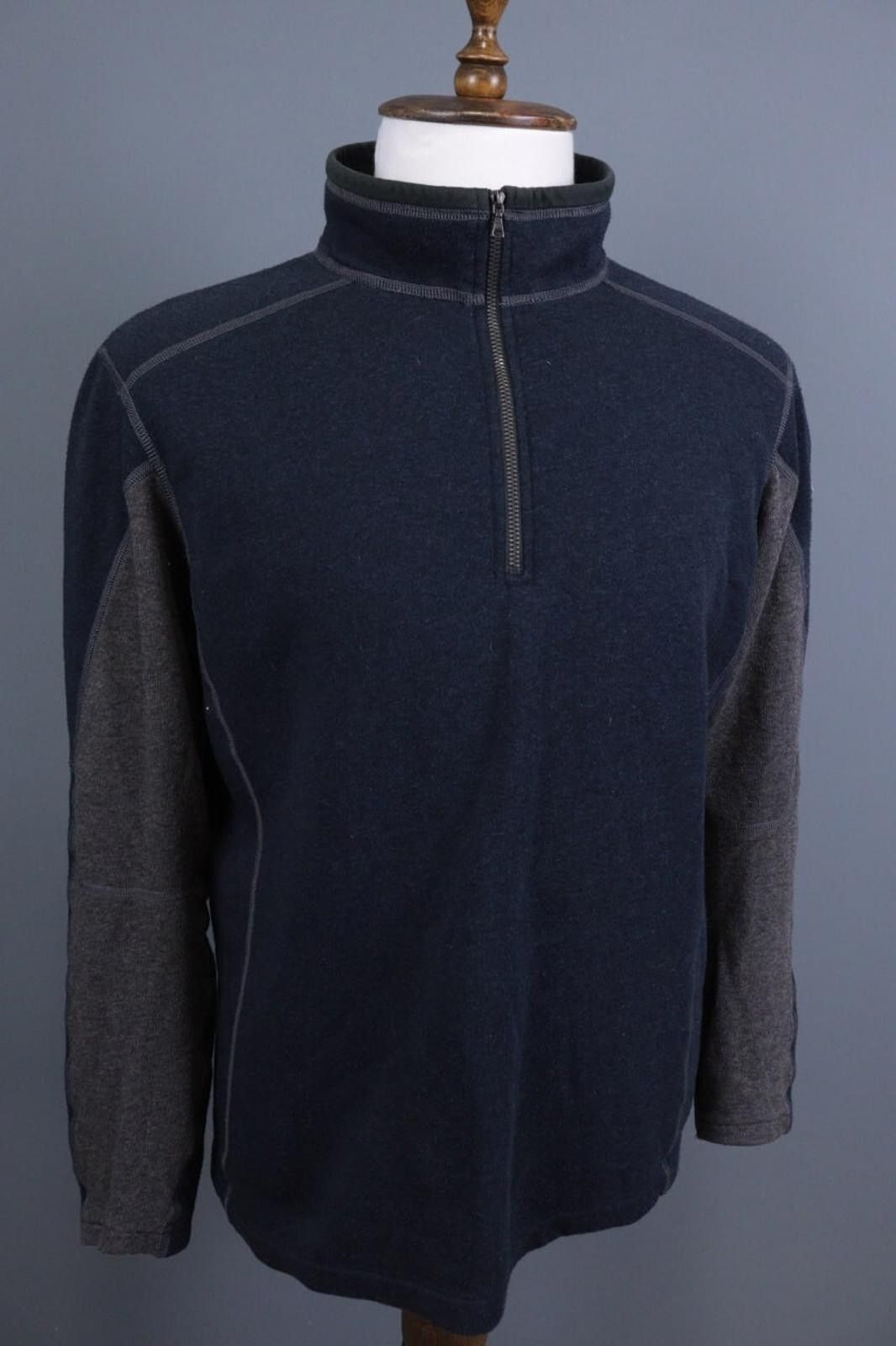 Kuhl Kuhl Vintage Blue 1/4 Zip Collorblock Fleece Jacket Size XL Size US XL / EU 56 / 4 - 5 Thumbnail