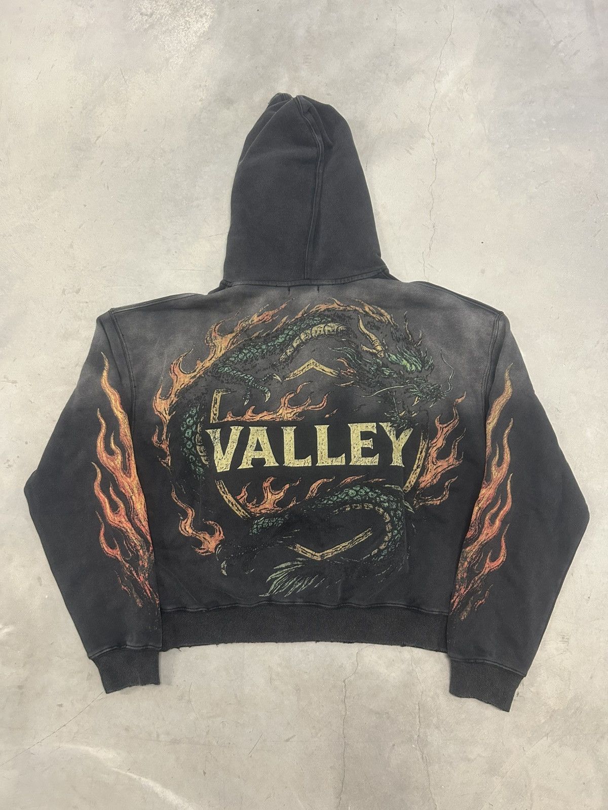 Vale Vale Forever Valley Dreams Black Orange Serpent Hoodie Size US S / EU 44-46 / 1 - 3 Thumbnail