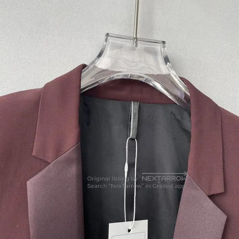 Dior Dior Men's Burgundy Blazer Jacket . Size US M / EU 48-50 / 2 - 3 Thumbnail
