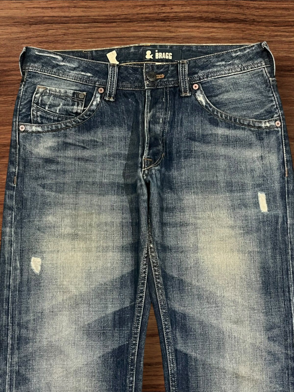 Japanese Brand Vintage Japanese Brand Blue Faded Washed Distressed Jeans Size US 32 / EU 48 - 4 Thumbnail