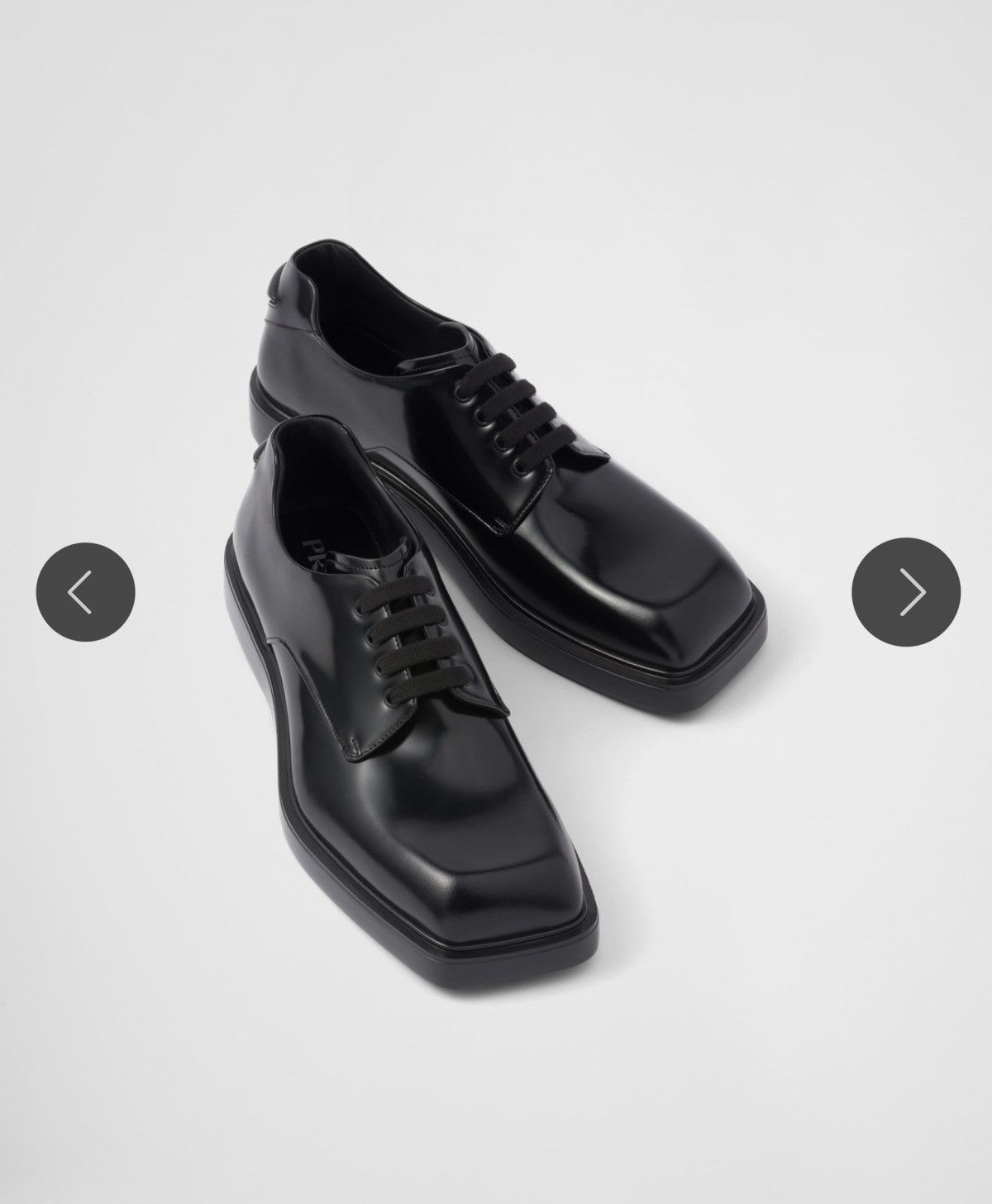 Prada Brushed Leather Derby Size US 6.5 / EU 39-40 - 10 Thumbnail
