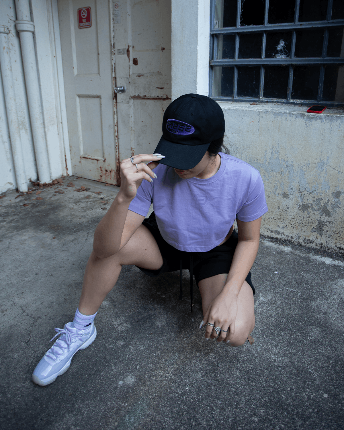 PHASE Garments Tonal Lilac "P2K" Crop Top Size Medium Size M / US 6-8 / IT 42-44 - 2 Thumbnail