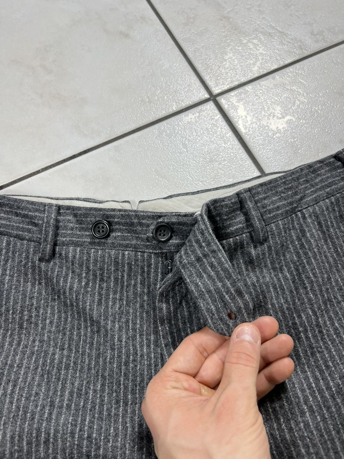 Canali Canali su misura wool cashmere striped casual regular pants Size US 32 / EU 48 - 21 Thumbnail