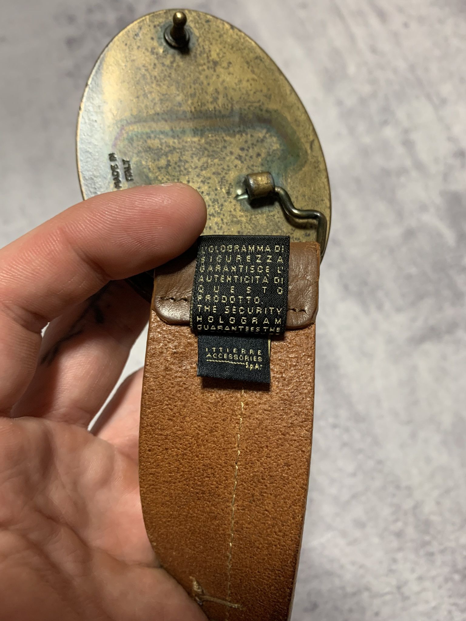 Just Cavalli Roberto Cavalli Men Leather Belt Size ONE SIZE - 4 Thumbnail