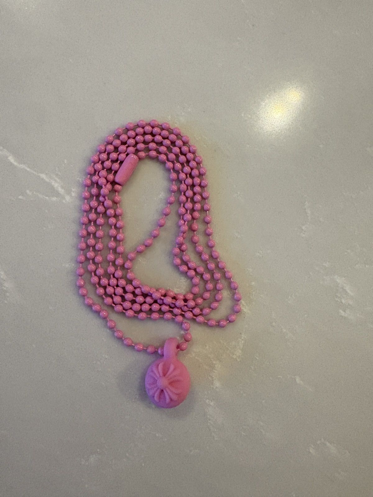 Chrome Hearts Chrome Hearts Crossball Charm Necklace Pink Size ONE SIZE - 2 Thumbnail