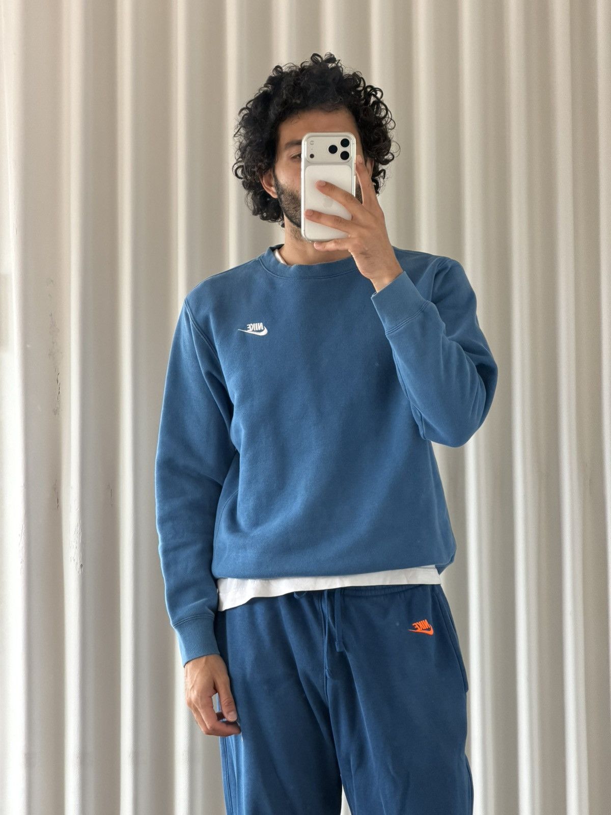 Nike Nike Blue Crewneck Sweatshirt Size US M / EU 48-50 / 2 - 1 Thumbnail
