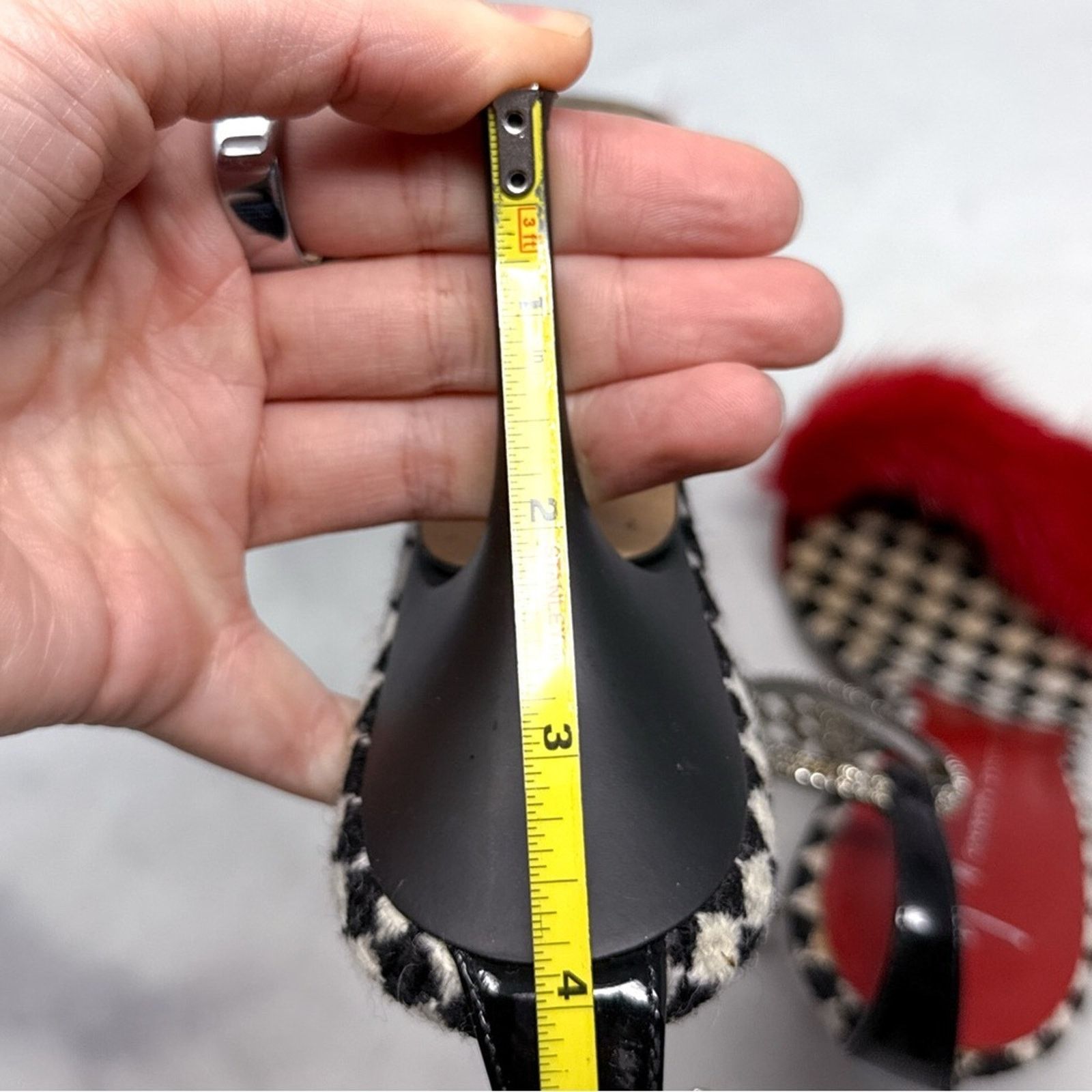 Giuseppe Zanotti Giuseppe Zanotti Vicini Vintage Y2K Fur Houndstooth Heels 37 Size US 7 / IT 37 - 12 Thumbnail