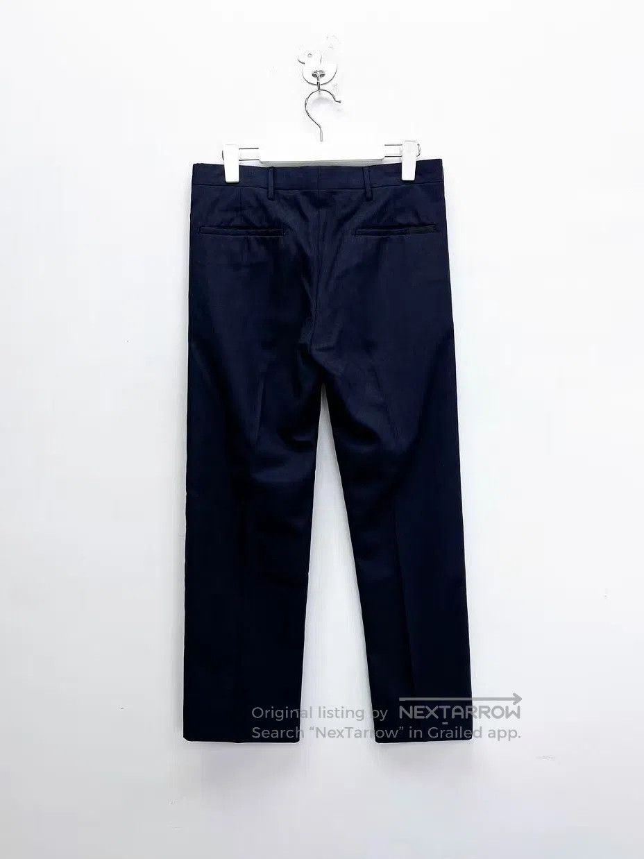 Prada Prada Navy Blue Back Pocket Tag Letter Logo Suit Trousers| Size US 28 / EU 44 - 2 Thumbnail