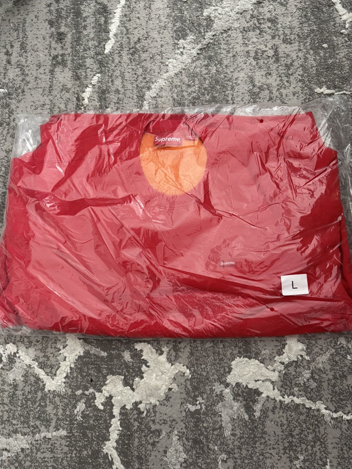 Supreme Contrast Crewneck Red